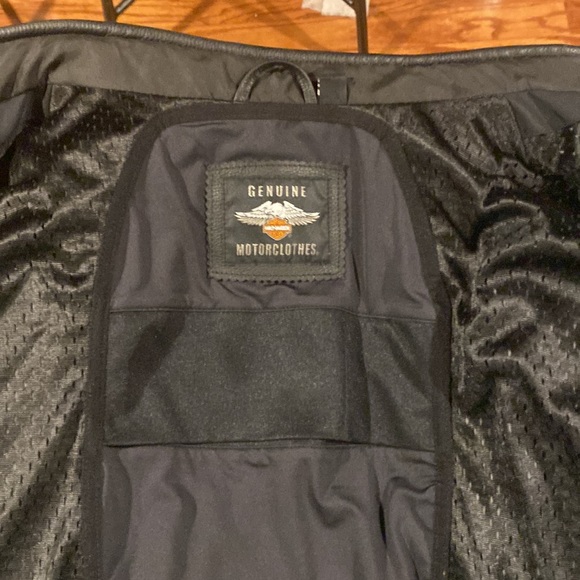 Harley-Davidson Men's Vanocker Waterproof Triple Vent Leather Jacket Size 4XL - Picture 9 of 9